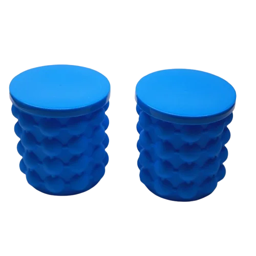 Ice Cube Mold 2 in 1 Ice Trays Large Silicone Ice Bucket Portable Frozen Drink Maker for Whiskey Beer Kitchen Tools